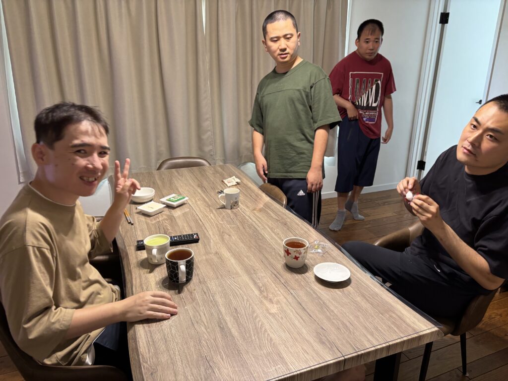 帰宅後のおやつタイム